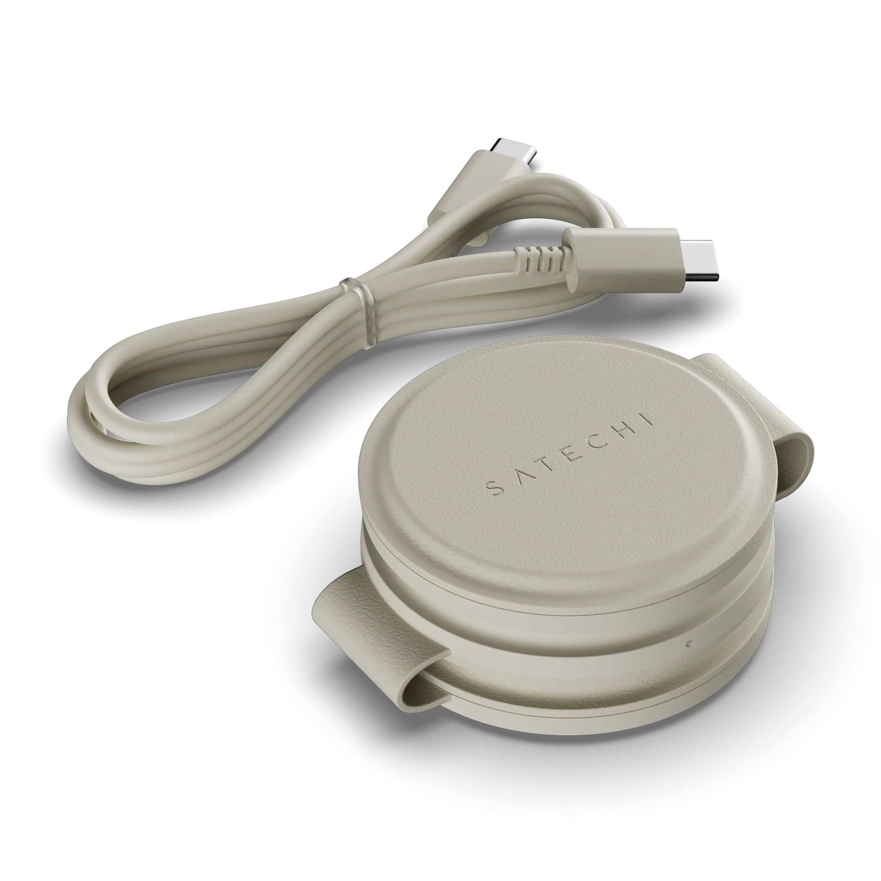 Satechi OntheGo 3 in 1 Wireless Charger, Qi2 Portable Charger with 15W Fast Charging for iPhone 17 to 12 Series, 5W for Apple Watch, and 5W for AirPods, Magnetic Travel Charging Station