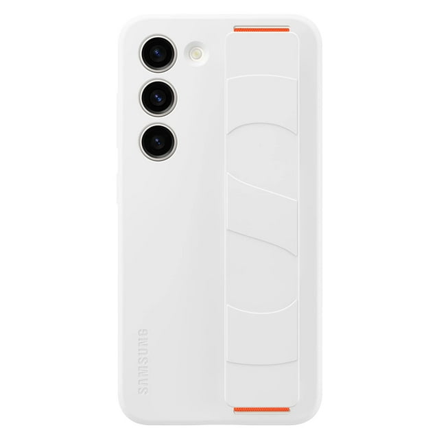 Funda para teléfono SAMSUNG Galaxy S23 Silicone Grip, color blanco
