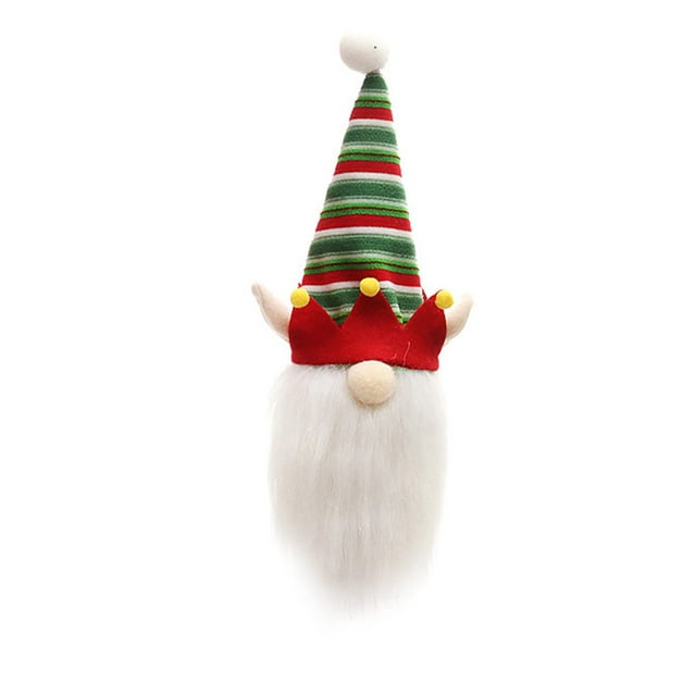 Injueey Cubierta de botella de vino, muñeca sin rostro de Navidad, ropa a prueba de polvo, sombrero puntiagudo protector, manga de botella de vino, Kits de decoración para fiestas Duende NO1 Injueey HA068254-02