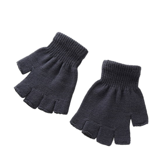 XIRQI Gloves for Women Cold Weather Adult Fit Gloves Winter Solid-Color Hand Warmer Gloves,Gray