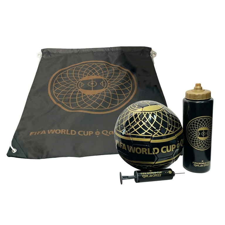 FIFA World Cup Platinum Soccer Combo Set, Size 5 Ball, Pump