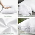 thumbnail image 4 of Pillow Core,18" X 18" Square Cushion with Soft Fluffy Padding and White Decorative Pillow Core., 4 of 7