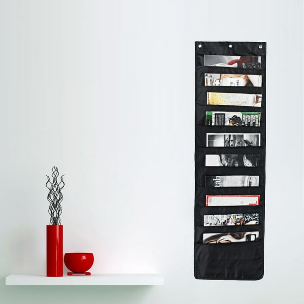 2 Sizes Cascading File Holder Wall Mount Organizer Hanging Paper Folder