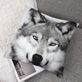 thumbnail image 7 of Acheng  Como Decorative Wolf Print Square Throw Pillow Cover, Set of 2 White 22x22in, 7 of 7