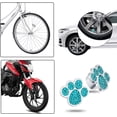 thumbnail image 4 of Valve Cap, Stylish Crystal Paw Tire Dust Cap, Auto Parts Lake blue, 4 of 7