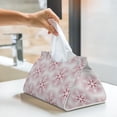 thumbnail image 6 of Sikiie Christmas Snowflakes Leather Tissue Box Cover Rectangle, Long Tissue Box Cover, Tissue Box Holder, Tissue Holder for Bathroom, 6 of 7