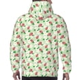 thumbnail image 7 of Kdxio Flower With Ladybug Print Mens Casual Hooded Collar Drawstring Hoodies Pullover Sweatshirts Casual Long Sleeve Shirts-Large, 7 of 7