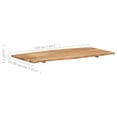 thumbnail image 3 of vidaXL Table Top Solid Acacia Wood 118x(50-60)x2.5 cm, 3 of 5