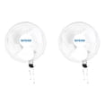 thumbnail image 1 of Hurricane Classic 16 Inch 90 Degree Oscillating 3 Speed Wall Fan (2 Pack), 1 of 10