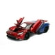 thumbnail image 4 of Jada Toys Marvel 1:24 2017 Ford GT Coche fundido a presión con figura de Spider-Man de 2,75 pulgadas, juguetes para niños y adultos, rojo/azul (99725), 4 of 5