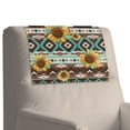thumbnail image 7 of TSOVTHRID Aztec Tribal Sunflower Cow Print Headrest Cover Recliner Headrest Slipcover Non Slip Waterproof Recliner Chair Couch Head Rest Protector Covers for Living Room 17x27in, 2 PCS, 7 of 7
