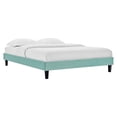 thumbnail image 2 of Modway Reign Full Performance Velvet Platform Bed Frame in Mint Green, 2 of 6
