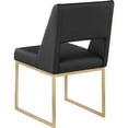 thumbnail image 6 of Meridian Furniture Jayce Black Vegan Leather Dining Chair (Set of 2), 6 of 6