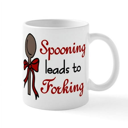 

CafePress - Spooning Mug - 11 oz Ceramic Mug - Novelty Coffee Tea Cup