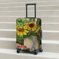 thumbnail image 5 of Uemuo Vintage Wooden Bucket Printed Washable Luggage Cover - Fashion Suitcase Protector Fits 18-32 Inch Luggage -Medium, 5 of 9