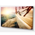 thumbnail image 2 of Huge Yacht Sailing Against Sunset, 2 of 3