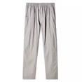 thumbnail image 2 of Gfyviroh Elastic Waist Pants for Men Big and Tall Lightweight Straight Leg Pants with Pockets Versatile Solid Business Casual Pants, 2 of 4