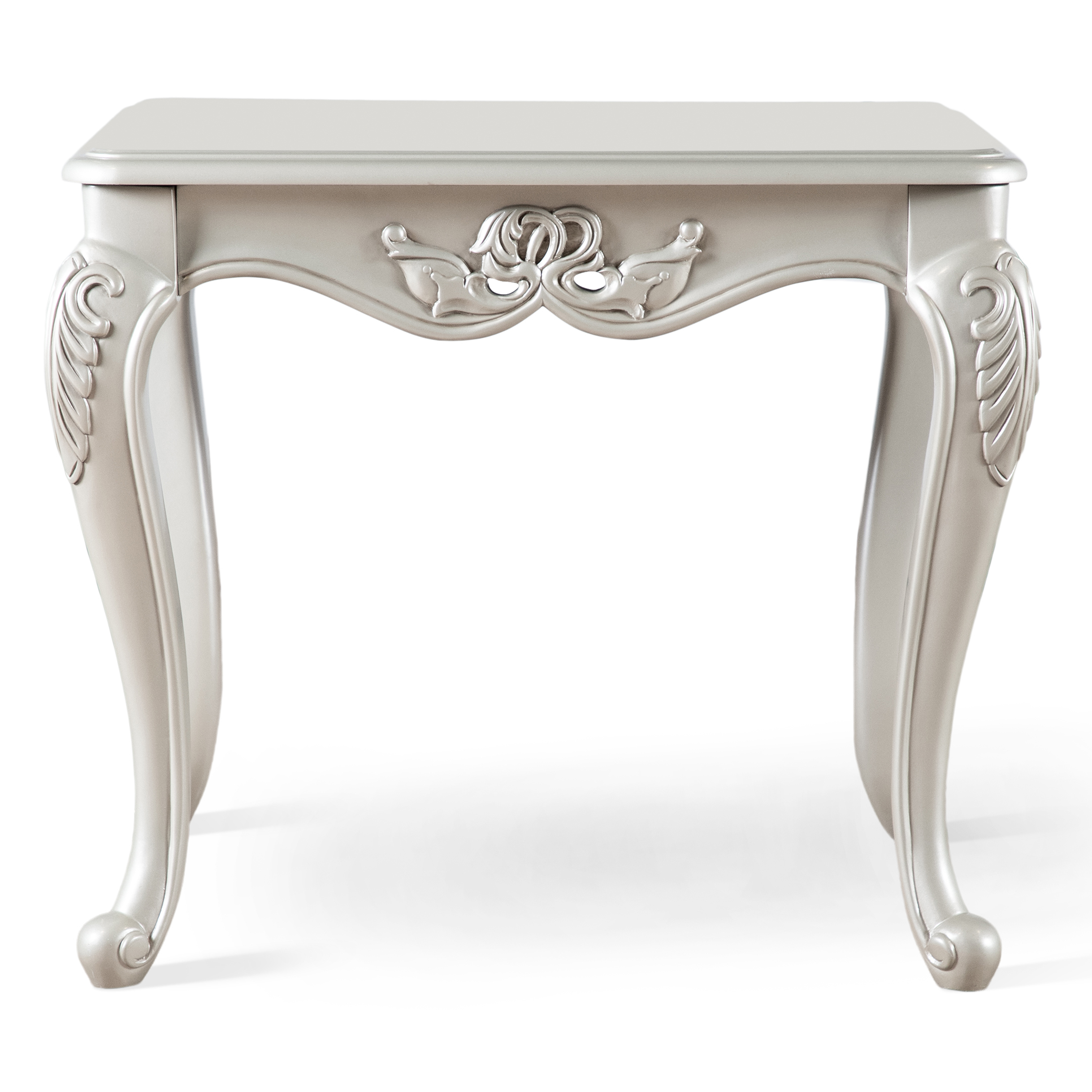 Furniture of America Armena Traditional Solid Wood End Table, Champagne