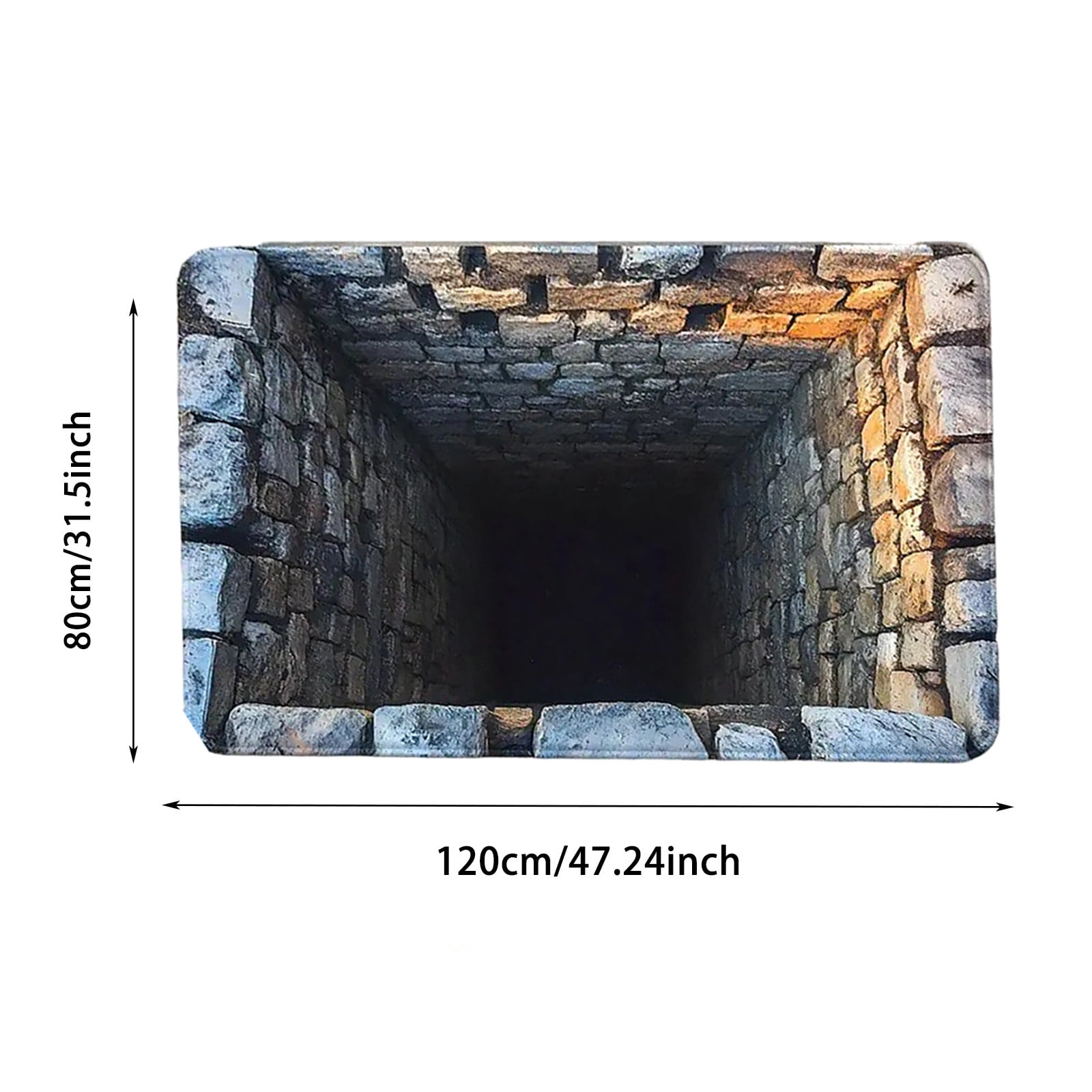 3D Optical Illusion Doormat, Super Absorbent & Non- Front Door Mat for Outside Entrance, Mud Bath Design Rug for Bathroom, Kitchen, and Home Decor