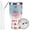 Blue White, variant on AQUAPHILE 30 oz Tumbler with Lid and Straw, Stainless Steel Vacuum Insulated Water Coffee Tumbler Cup, Double Wall Powder Coated Spill-Proof Travel Mug Thermal Cup,Light Blue