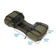 thumbnail image 2 of Bike Bag Bicycle Bike Saddle Rear Rack Bag for Grocery Shopping Cycling Trip Military green (with side pockets), 2 of 5