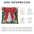 thumbnail image 5 of BANET Wood Christmas Wreath Throw Pillow Covers Welcome Ocean Conch Pillow Case Decor Sofa 22x22in, 5 of 5