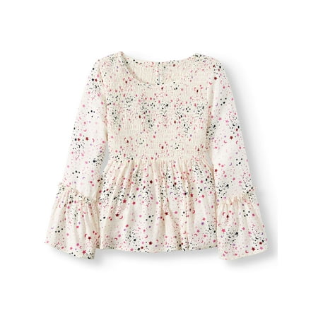 p.s.09 from aeropostale Girls’ Smocked Bodice Blouse