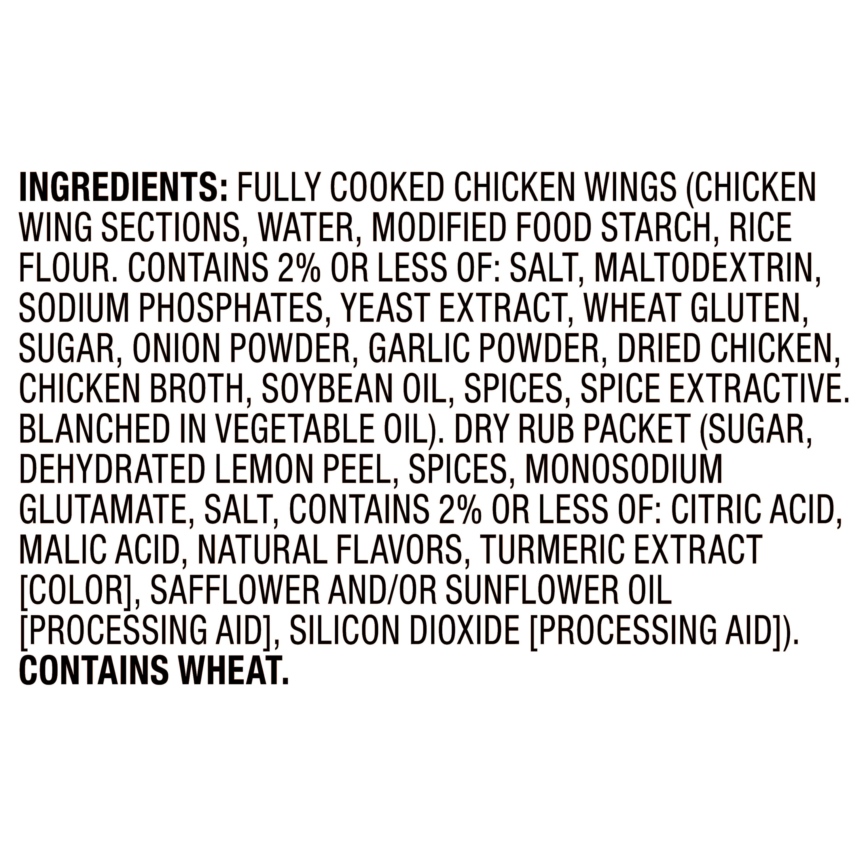 bettergoods Restaurant Style Chicken Wings with Lemon Pepper Dry Rub, 22 oz (Frozen)