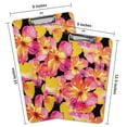 thumbnail image 2 of Inkdotpot Decorative Clipboard Letter Size Clipboard with Low Profile Clip,Retractable Key Hole for Hanging Paperboard for Office School w/ Free Marker & Eraser,Floral-9x12.5 Inch, 2 of 9