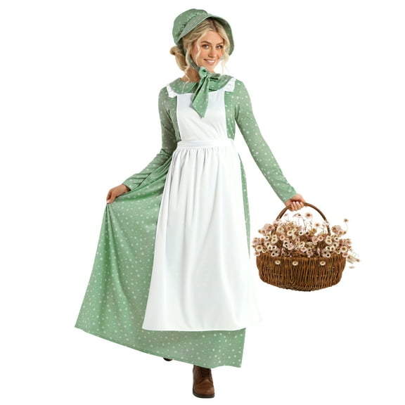Morph American Prairie Dress Women Halloween Costume For Women Green XX-Large