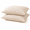 2pcs Cotton Linen Pillows, variant on PYROEPLEEA Cooling Memory Foam Pillow Queen Size, Supportive Slow Rebound Bed Pillow with Dual-Sided Cool & Plush Cover, Neck Support Pillow for Side Back Stomach Sleepers