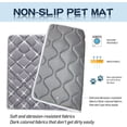 thumbnail image 2 of Dog Crate Mat, Ultra Soft Dog Bed Mat for Sleeping with Anti-Slip Bottom, Washable Dog Mat Kennel Pad for Large Medium Small Dogs Breeds with Cute Prints and Dark Colored to Hide Stains (42", 2 of 5