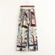 thumbnail image 2 of Pantalones anchos con estampado floral bohemio de TEELYNN para mujer, pantalones casuales de cintura alta, rectos, sueltos, pantalones de verano 2022, pantalones largos de playa vintage, 2 of 5