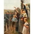 thumbnail image 3 of Erik Henningsen 12x14 Black Modern Framed Museum Art Print Titled - Danish Soldiers on March After Entering North Schleswig (1920), 3 of 5