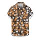 thumbnail image 1 of Mens Casual Manga Corta Botón Abajo Camisas, Cuello de Vuelta Impresión para el Verano, Al Aire Libre Y Desgaste Casual, 1 of 8