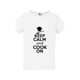 thumbnail image 1 of Keep Calm And Cook On Cuisine Restaurant Funny Toddler Kids T-Shirt Tee, 1 of 2