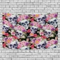 thumbnail image 1 of Tapiz de Acuarela Calaveras Humanas Con Flores ABPHQTO Decoración para Colgar en la Pared 150x225 cm, 1 of 4