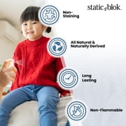 Static Blok Anti-Static Spray for Clothes - Instantly Eliminate Static Cling, Flyaways, and Shocks from Clothes, Fabrics, Linens, Blankets & Rugs- All-Natural Formula - Lasts All Day- 8oz