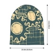 thumbnail image 5 of Beanie Hats for Men and Women, Blue Gears Mechanics Patterns Adult Unisex Knit Hat Winter Warm Skull Cap, 5 of 7