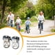 thumbnail image 4 of Advancent 2 piezas de repuesto para reposapiés de bicicleta, reposapiés plegable de acero, pedales, accesorios, actualización modificada Ciclismo Plata Advancent OD029733-02, 4 of 6