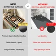 thumbnail image 3 of Super Antiskid Large Kitchen Absorbent Draining Mat Super Absorbent Draining Coffee Dish Drying Mat Quick Dry Bathroom Drain Pad, 3 of 5