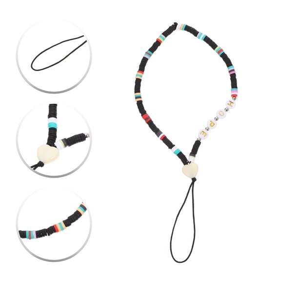 LOLIPPYY Lightweight Portable Black Phone Wrist Strap with Mobile Phone Hanging Rope for Easy Carry
