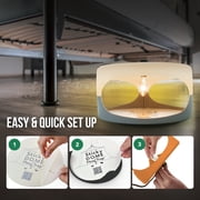 Aspectek Sticky Dome Flea and Bed Bug Trap, 2 Glue Discs, 1-Pack