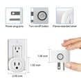 thumbnail image 5 of Topesel Smart Plug Mini Wifi Outlet Work with Google Home, Remote Control Outlet, No Hub Required, White, 3 pack, 5 of 9