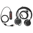 thumbnail image 1 of Loewten USB Plug QD Cable Adaptor, Easy To Carry Call Center Headset Adapter For 3.5mm Headset Equipment, 1 of 8