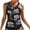 Black, variant on WREESH Womens Tankini Tops for Women Swimwear Top Classic Print High Neck Tops Bathing Suit Tops for Tank Tops Swimsuits Black