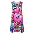 thumbnail image 4 of Kirby Star Allies Poster Sleeveless Dress For Womens Summer Novelty Sundress Soft Casual Knee Length Loose Tank Dress, 4 of 7