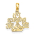 thumbnail image 5 of Auriga Fine Jewelry 10K Yellow Gold I'D RATHER BE SAILING Charm for Women (L-18 mm, W-14 mm), 5 of 6