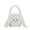 White, variant on Happy Easter Bunny Long Ears Bags - Easter Tote Bags for Kids, Perfect Storage Handbag for Gifts, Treats, and Easter Egg Hunts, Making Easter Fun for Children and Families(White)