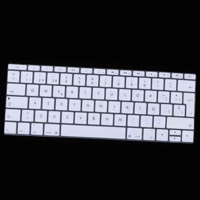 Thin Impermeable Lavable De De Silicona Fonético Español Película la adaptaciónción Para De blanco shamjiam Funda de silicona para teclado